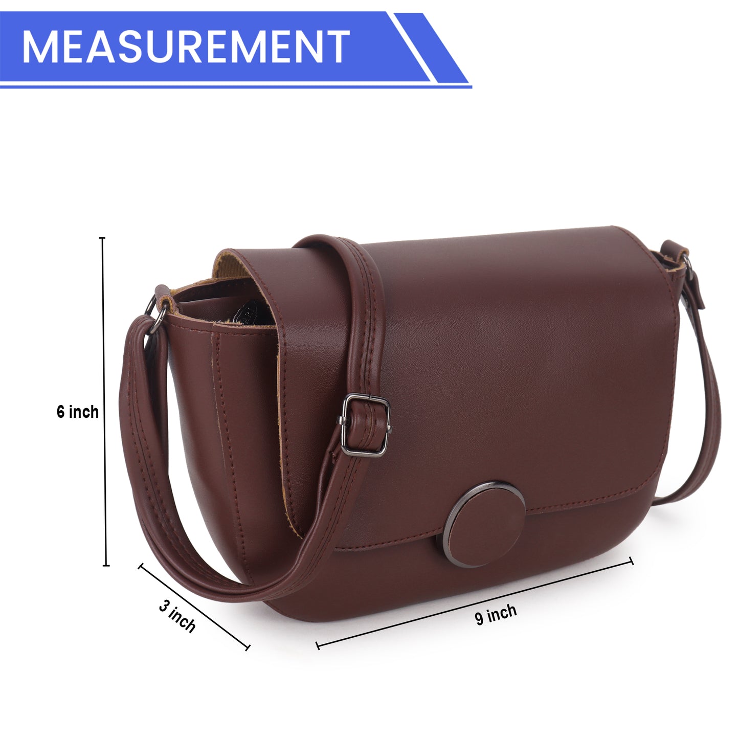 BATUTA Women's Girls Cross Body Sling Bag with Height Adjustable Belt