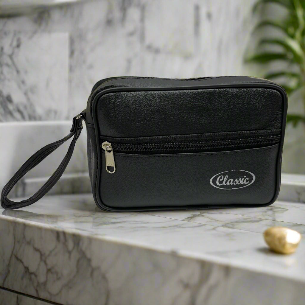 Toiletry Bag for Men & Women, Travel Pouch for Toiletries Shaving Kit & Cosmetics, Pouch for Travel Accessories, Organizer Travel Pouch