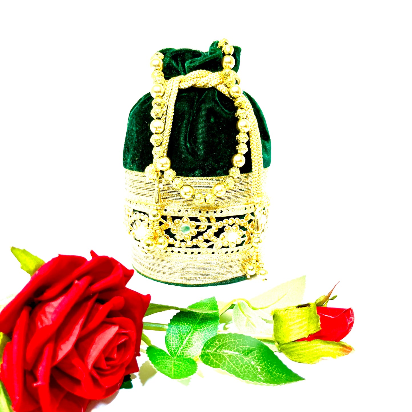 BATUTA- Potli Bags for Women Evening Bag Clutch Ethnic Bride Purse with Drawstring