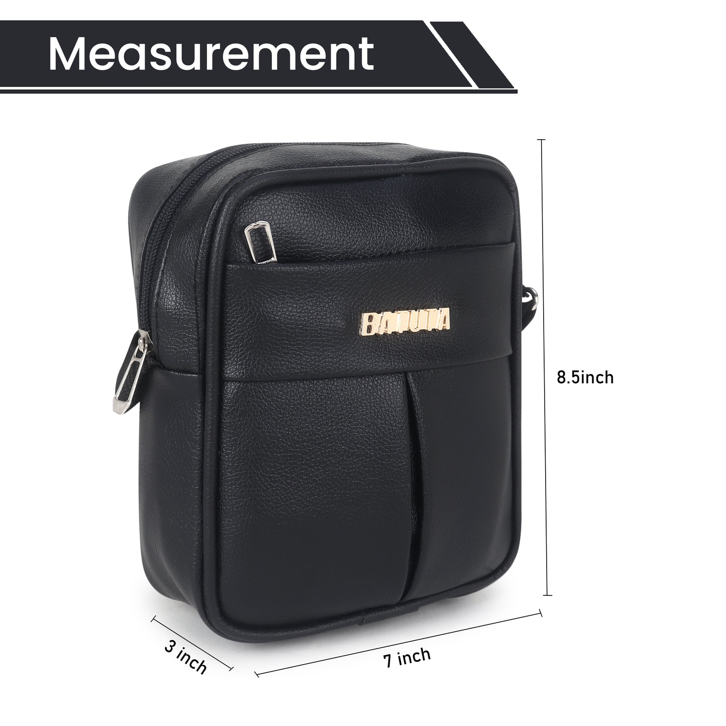 BATUTA Small Sling Bag for Men | Chest Slinger bag | Crossbody Bag| Side Bag Men | Mini Slings