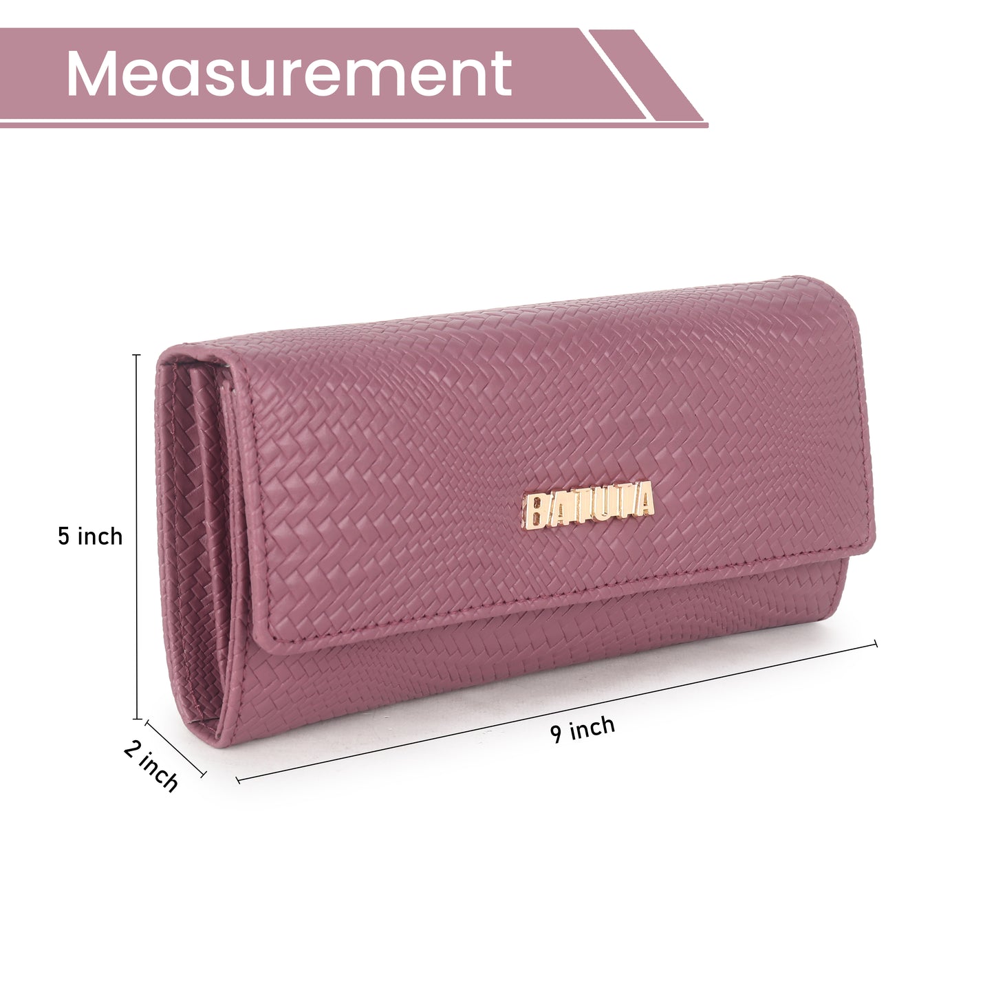 BATUTA PU Leather Women's Wallet Hand Clutch | Phone Pocket | Card Pockets