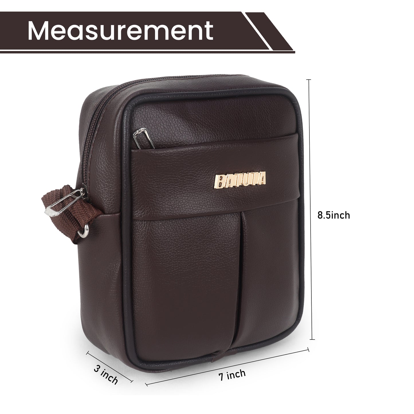 BATUTA Small Sling Bag for Men | Chest Slinger bag | Crossbody Bag| Side Bag Men | Mini Slings
