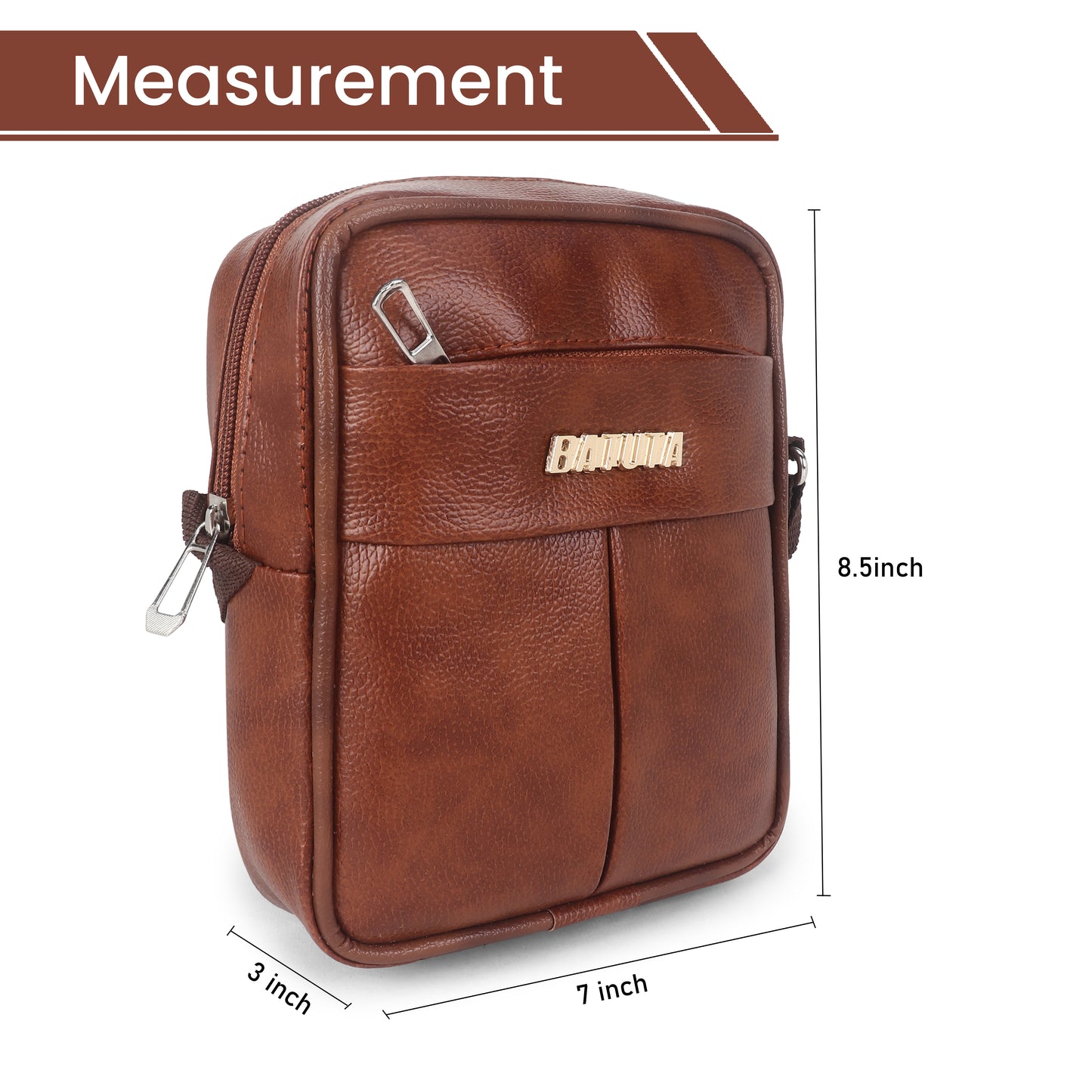 BATUTA Small Sling Bag for Men | Chest Slinger bag | Crossbody Bag| Side Bag Men | Mini Slings