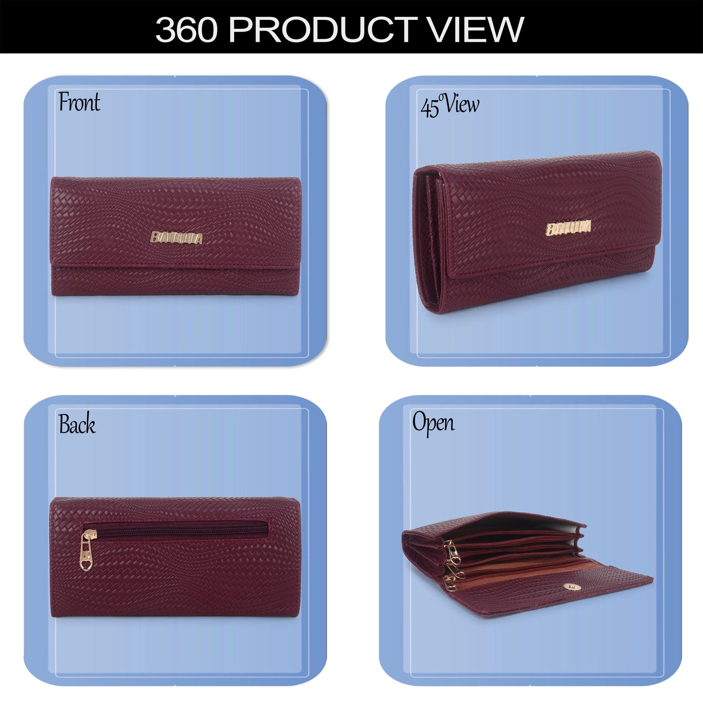 BATUTA PU Leather Women's Wallet Hand Clutch | Phone Pocket | Card Pockets