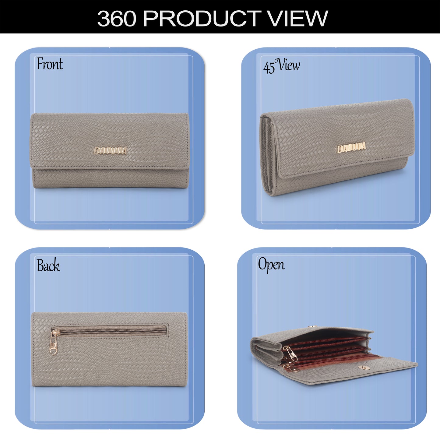 BATUTA PU Leather Women's Wallet Hand Clutch | Phone Pocket | Card Pockets