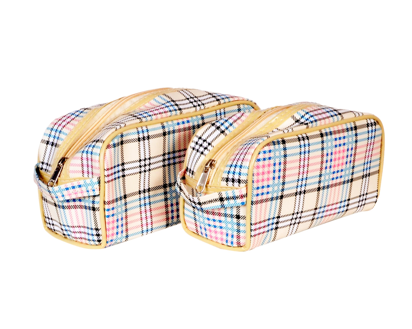 BATUTA HUB - Multipurpose Set of 2 Cosmetic Bag Pouches for Storage, Travel Kit, Makeup Pouch Kit, Storage Organizers, Toiletry Bag