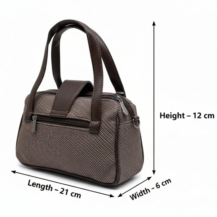 Women Mini Handbag with Sling Strap | Small Stylish Hand Carry Bag | Multi Compartment