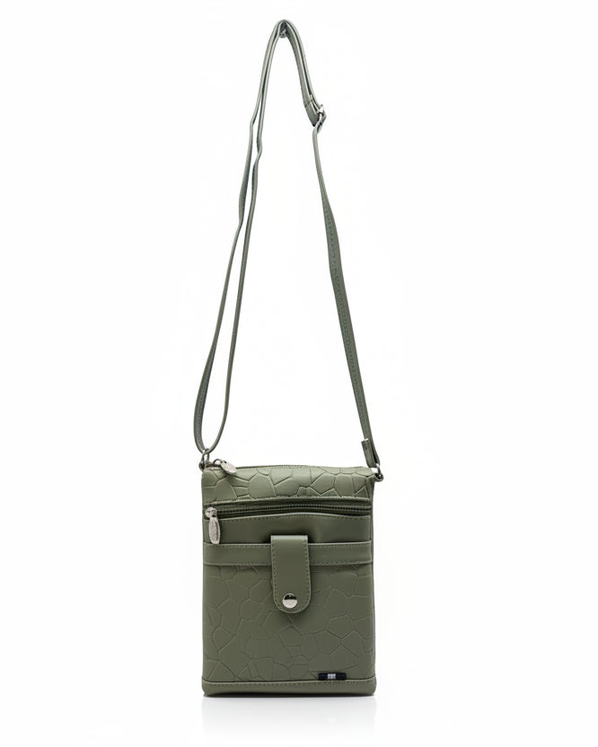 Women Crossbody Sling Bag | Premium PU Leather Small Side Bag for Girls & Ladies | Adjustable Strap | Multiple Zipper Pockets | Lightweight Daily Use Purse