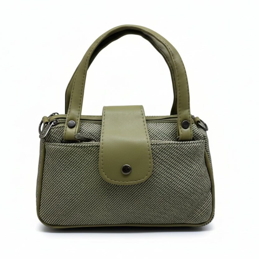 Women Mini Handbag with Sling Strap | Small Stylish Hand Carry Bag | Multi Compartment