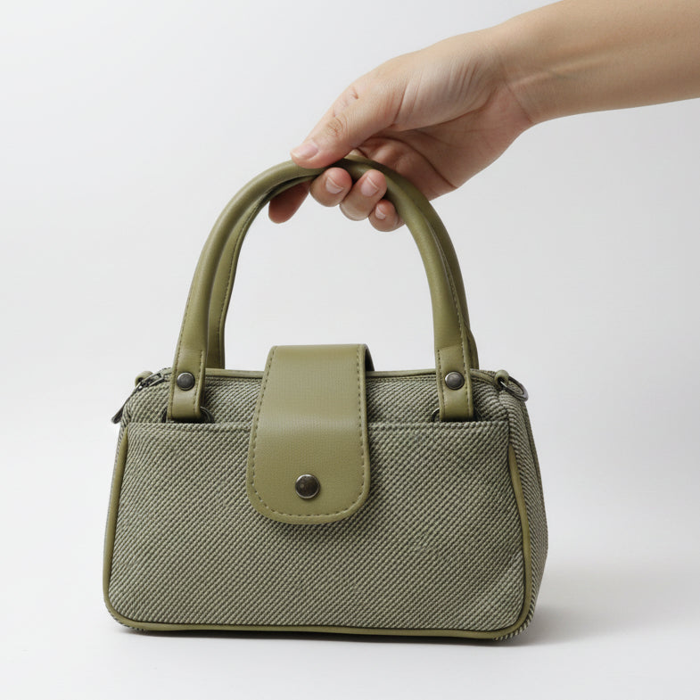 Women Mini Handbag with Sling Strap | Small Stylish Hand Carry Bag | Multi Compartment