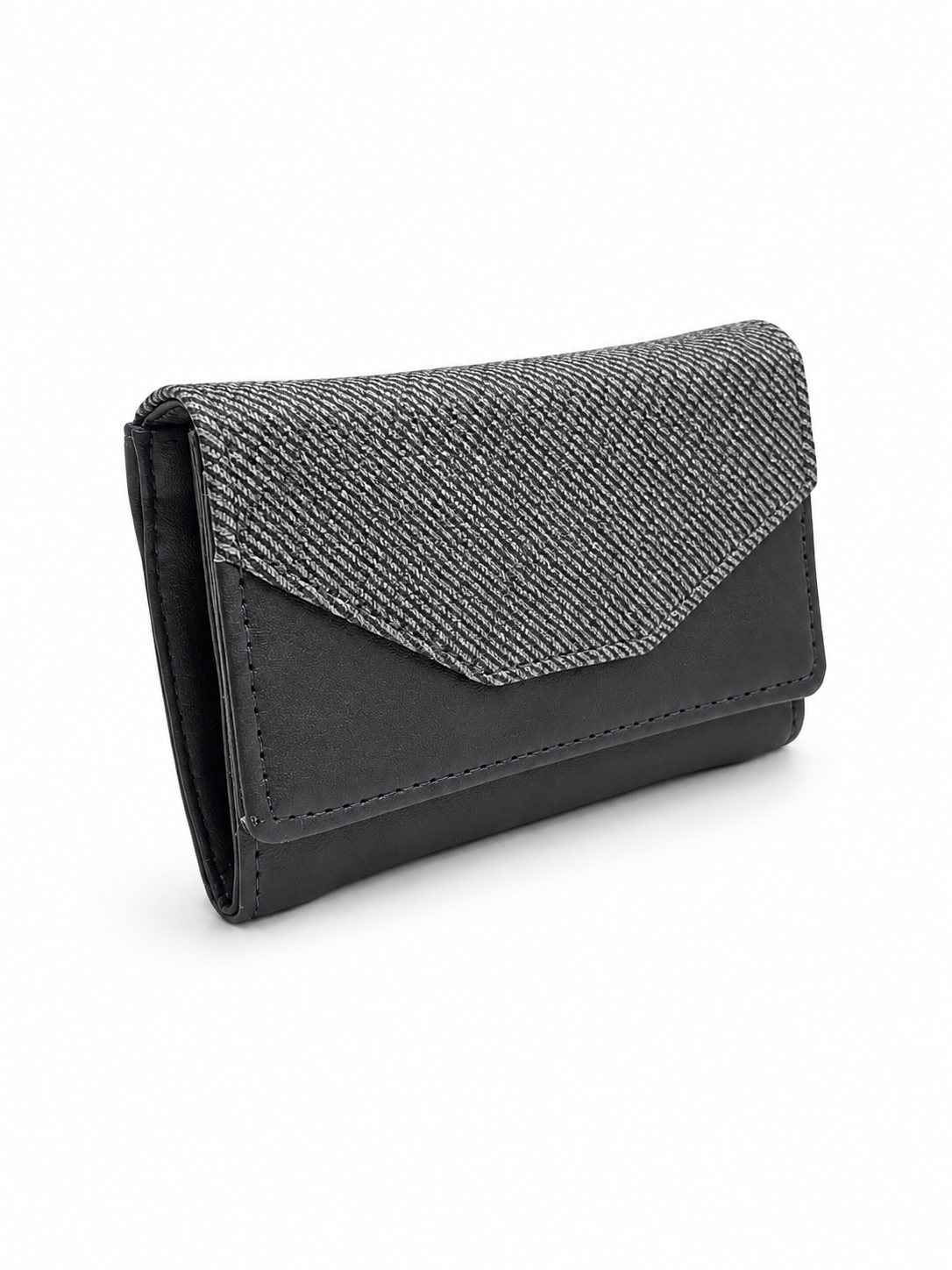 BATUTA Women Bi-Fold PU Leather Wallet | Card Holder | Coin Pocket | Compact Ladies Wallet | Olive Grey
