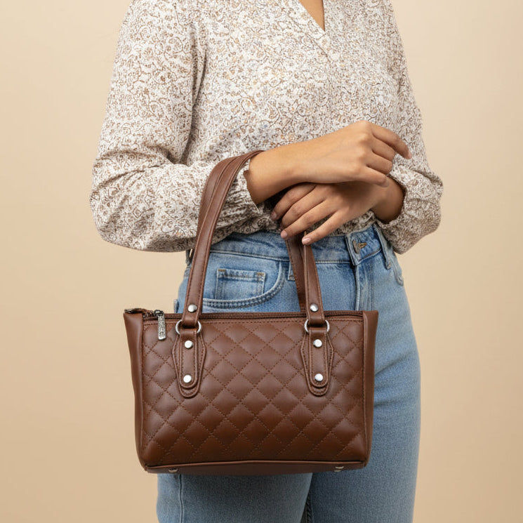 BATUTA HUB Small Hand Bag for Women, PU Leather, Stylish and Lightweight, Top Hand Held Bag