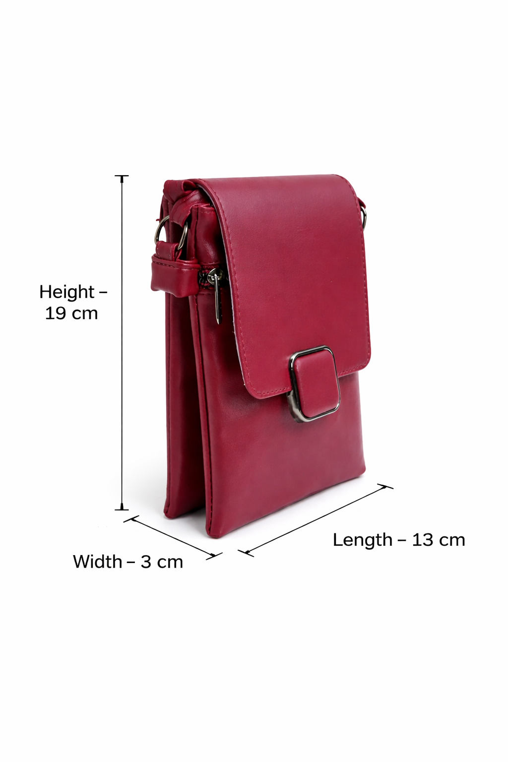 Women’s Premium Sling Crossbody Bag with 2 Pockets & 2 Compartments