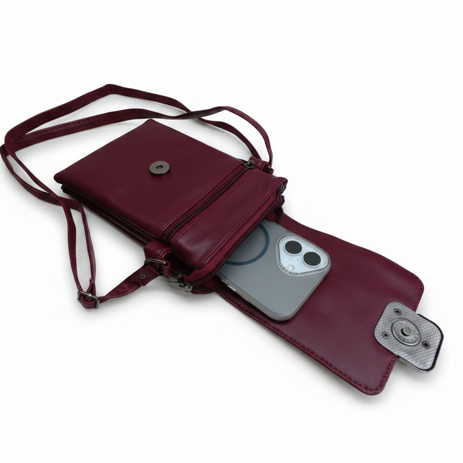 Women’s Premium Sling Crossbody Bag with 2 Pockets & 2 Compartments