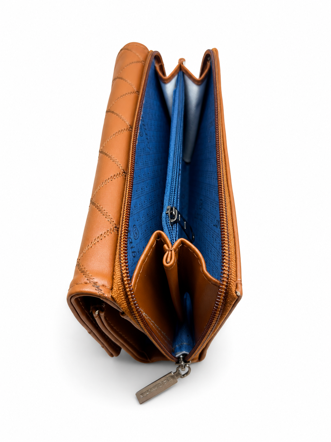 BATUTA Women’s Long Wallet | PU Leather Clutch Wallet for Women | 2 Zip | Multiple Card Slots | Cash & Mobile Holder