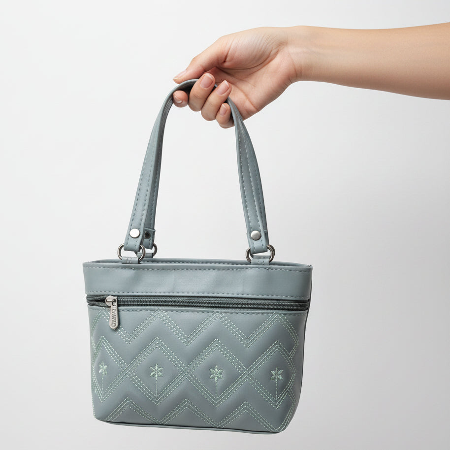 Women Stylish PU Leather Handbag | Small Tote Bag for Daily Use | Zipper Closure Hand Purse for Girls & Women