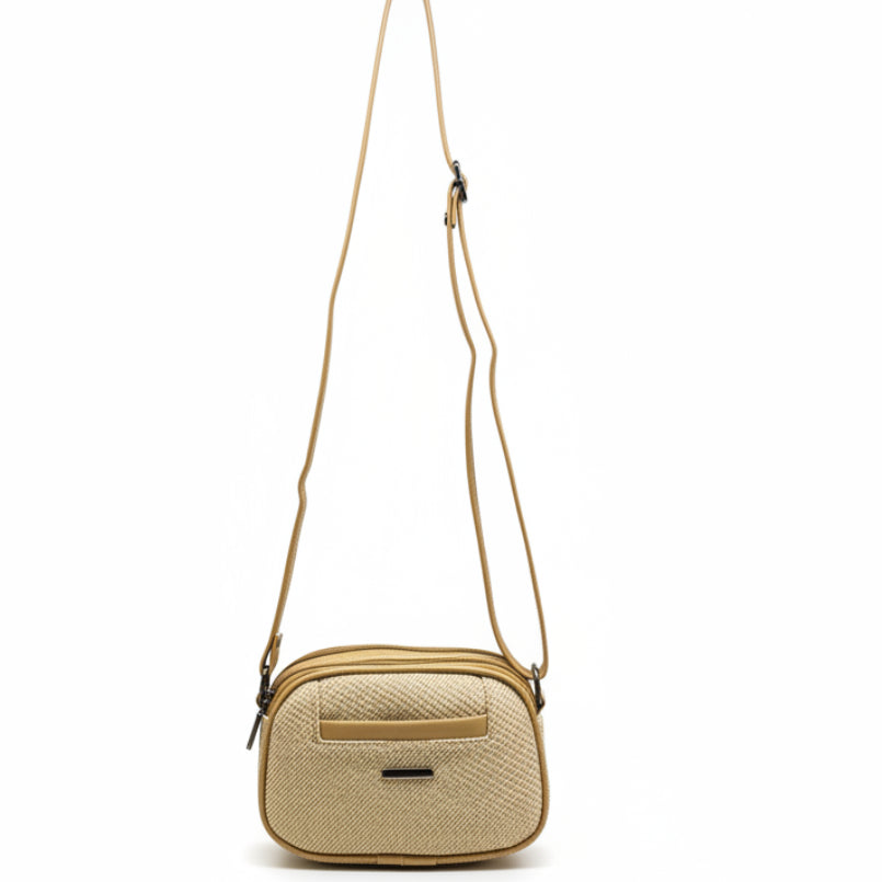 Women Compact Sling Bag | Small Crossbody Shoulder Bag | Multi Pocket | 2 Compartments | Adjustable Strap