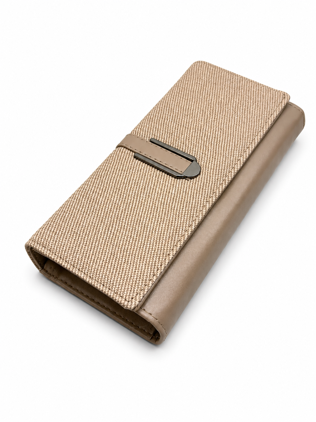 BATUTA HUB Women’s Premium Textured Leatherette Clutch Wallet | Long Ladies Purse with Multiple Card Slots, Zip Pocket & Magnetic Closure | Stylish Wallet for Women