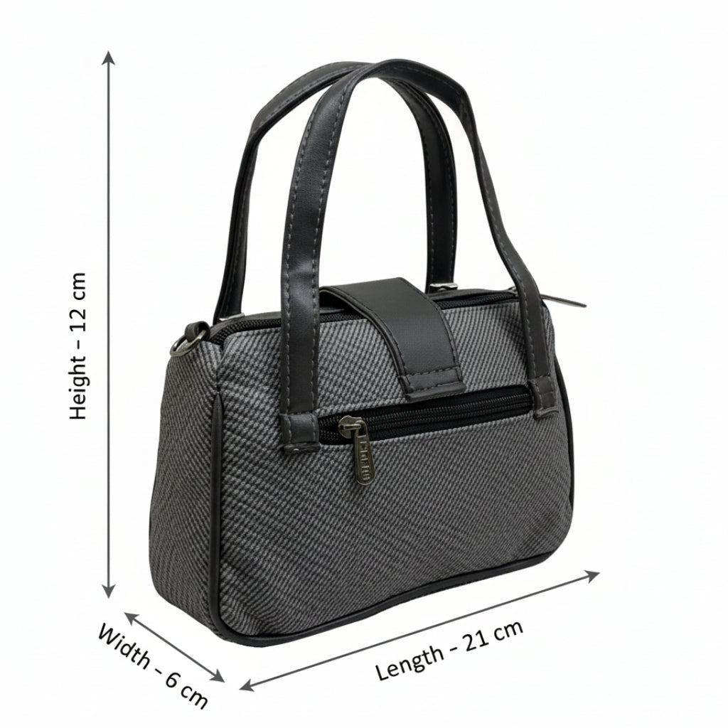 Women Mini Handbag with Sling Strap | Small Stylish Hand Carry Bag | Multi Compartment