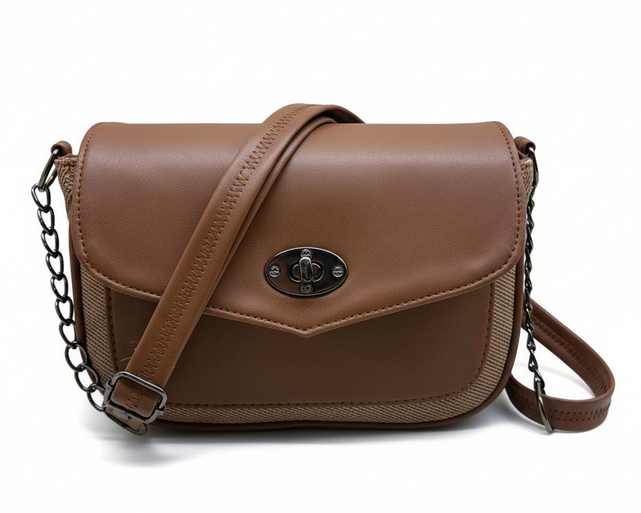BATUTA HUB Women Crossbody Sling Bag | Premium PU Leather Side Bag for Girls & Ladies | Adjustable Strap | Multiple Zipper Pockets | Lightweight Daily Use Purse
