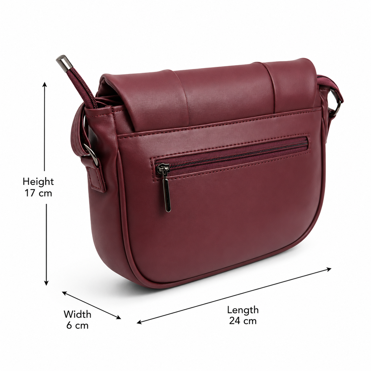 Elegant Flap Closure Crossbody Shoulder Bag with Multiple Compartments