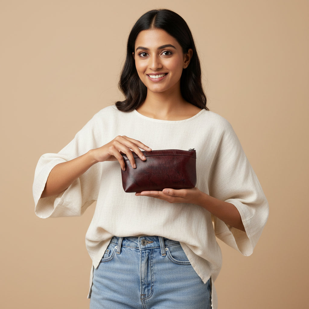 BATUTA Genuine Leather Wallet for Women This single-partition