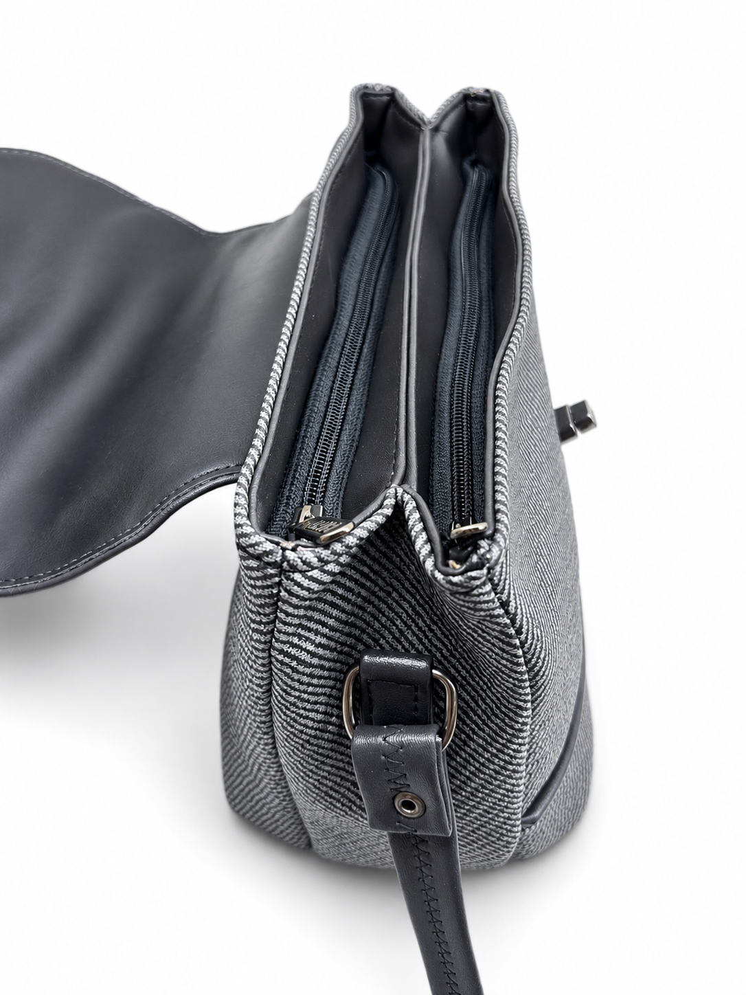 Women’s Stylish Textured Sling Bag | Crossbody Shoulder Bag with Magnetic Flap Closure | Multi-Compartment Everyday Handbag