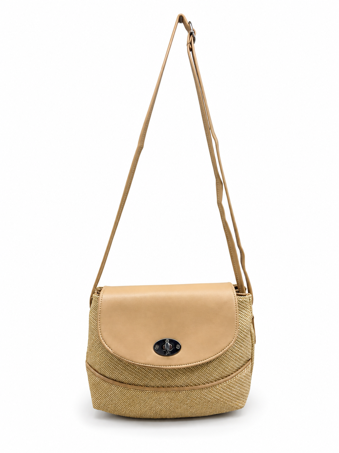 Women’s Stylish Textured Sling Bag | Crossbody Shoulder Bag with Magnetic Flap Closure | Multi-Compartment Everyday Handbag