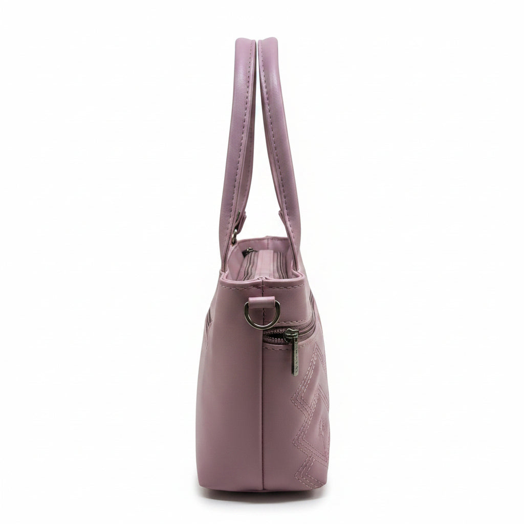 Women Stylish PU Leather Handbag | Small Tote Bag for Daily Use | Zipper Closure Hand Purse for Girls & Women