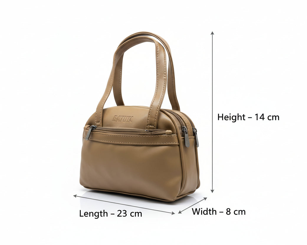 BATUTA Small Hand Bag for Women, PU Leather, Stylish and Lightweight, Top Hand Held Bag