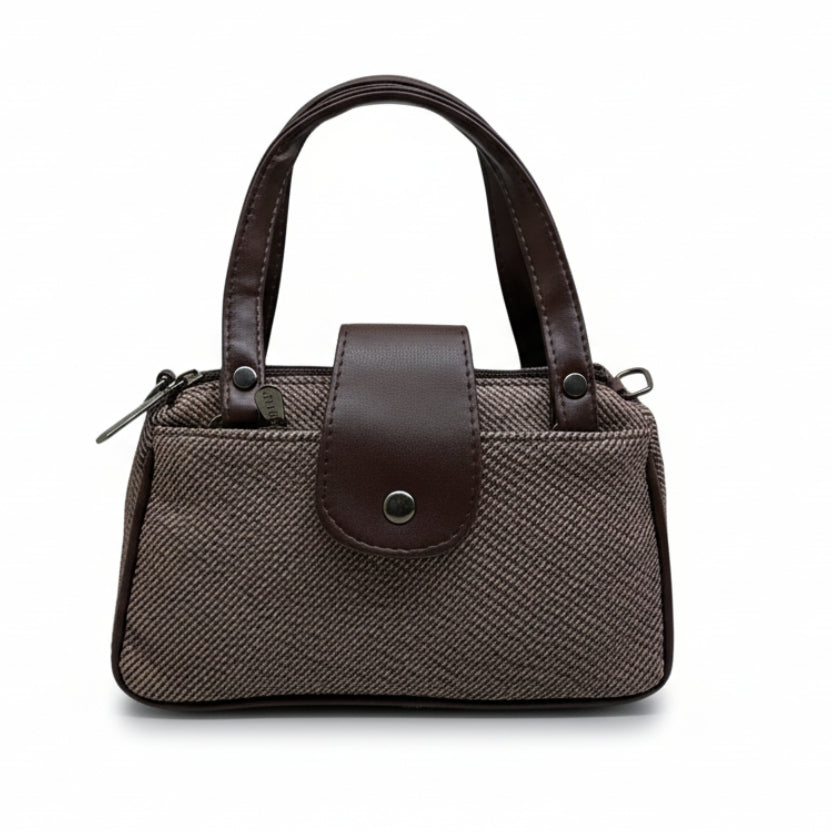 Women Mini Handbag with Sling Strap | Small Stylish Hand Carry Bag | Multi Compartment