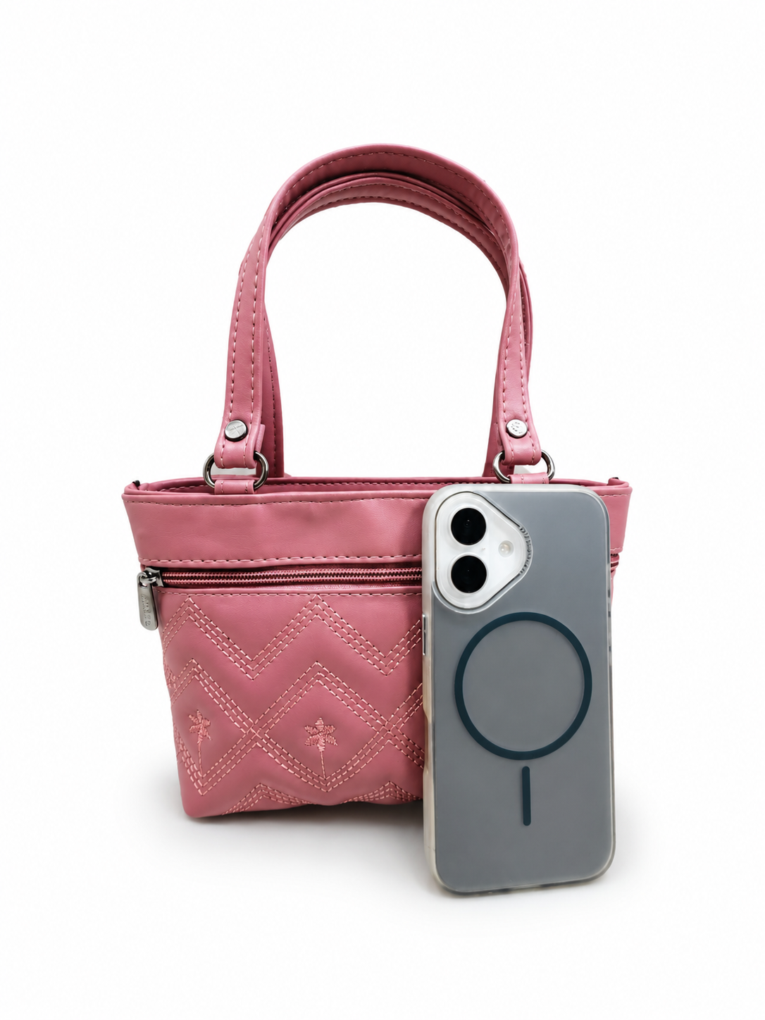 Women Stylish PU Leather Handbag | Small Tote Bag for Daily Use | Zipper Closure Hand Purse for Girls & Women