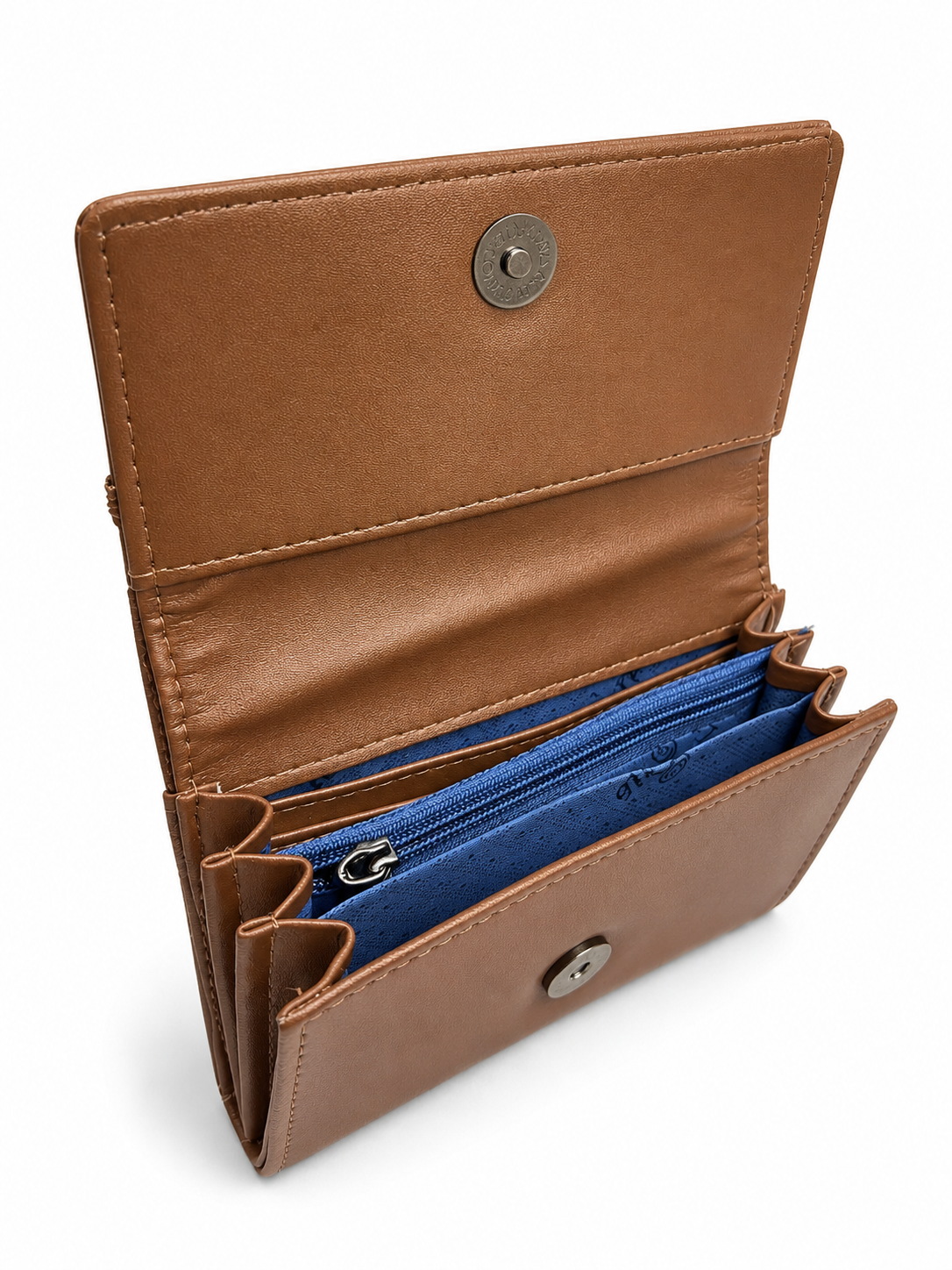 BATUTA Women Bi-Fold PU Leather Wallet | Card Holder | Coin Pocket | Compact Ladies Wallet | Olive Grey