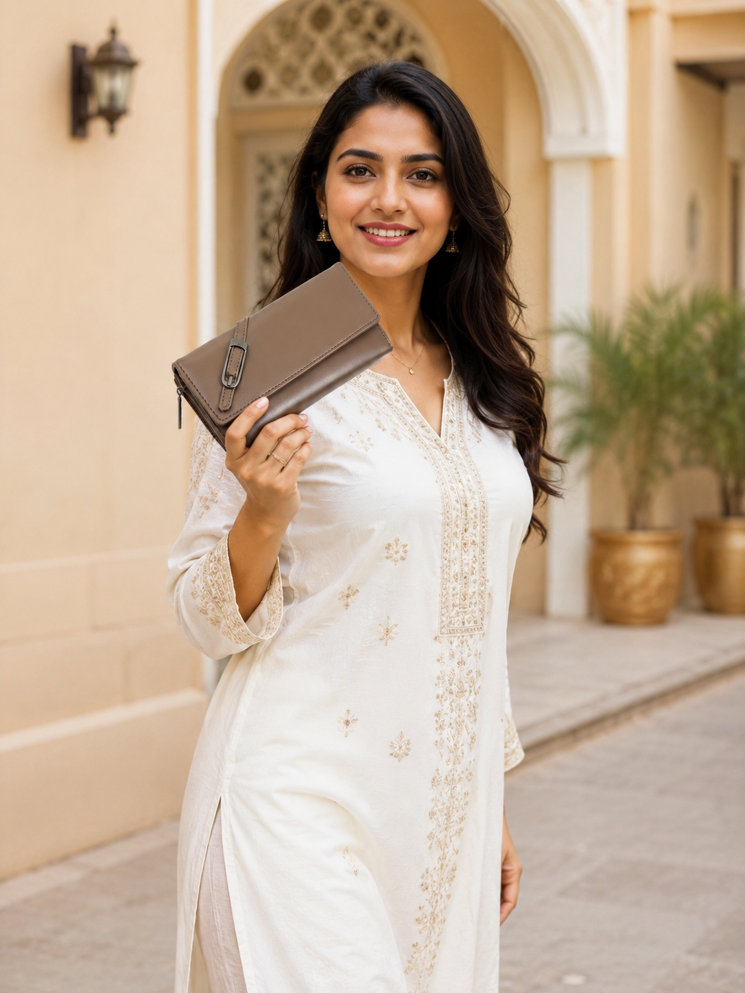 BATUTA Women’s Premium Long Wallet for Women | PU Leather Clutch Wallet | Multiple Card Slots | Cash & Coin Pocket | Stylish Ladies Purse