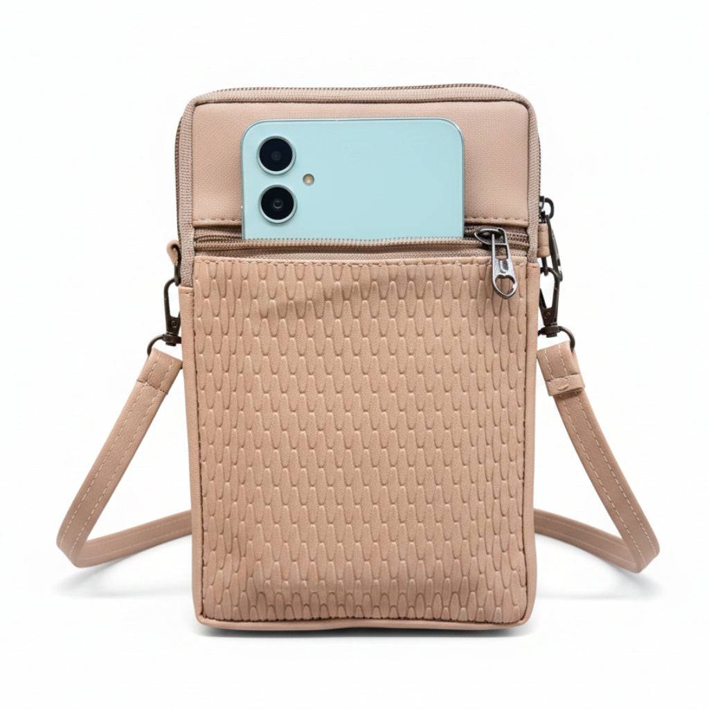 BATUTA HUB Women Crossbody Sling Bag | Premium PU Leather Small Size Bag for Girls & Ladies | Adjustable Strap | Multiple Zipper Pockets | Lightweight Daily Use Purse
