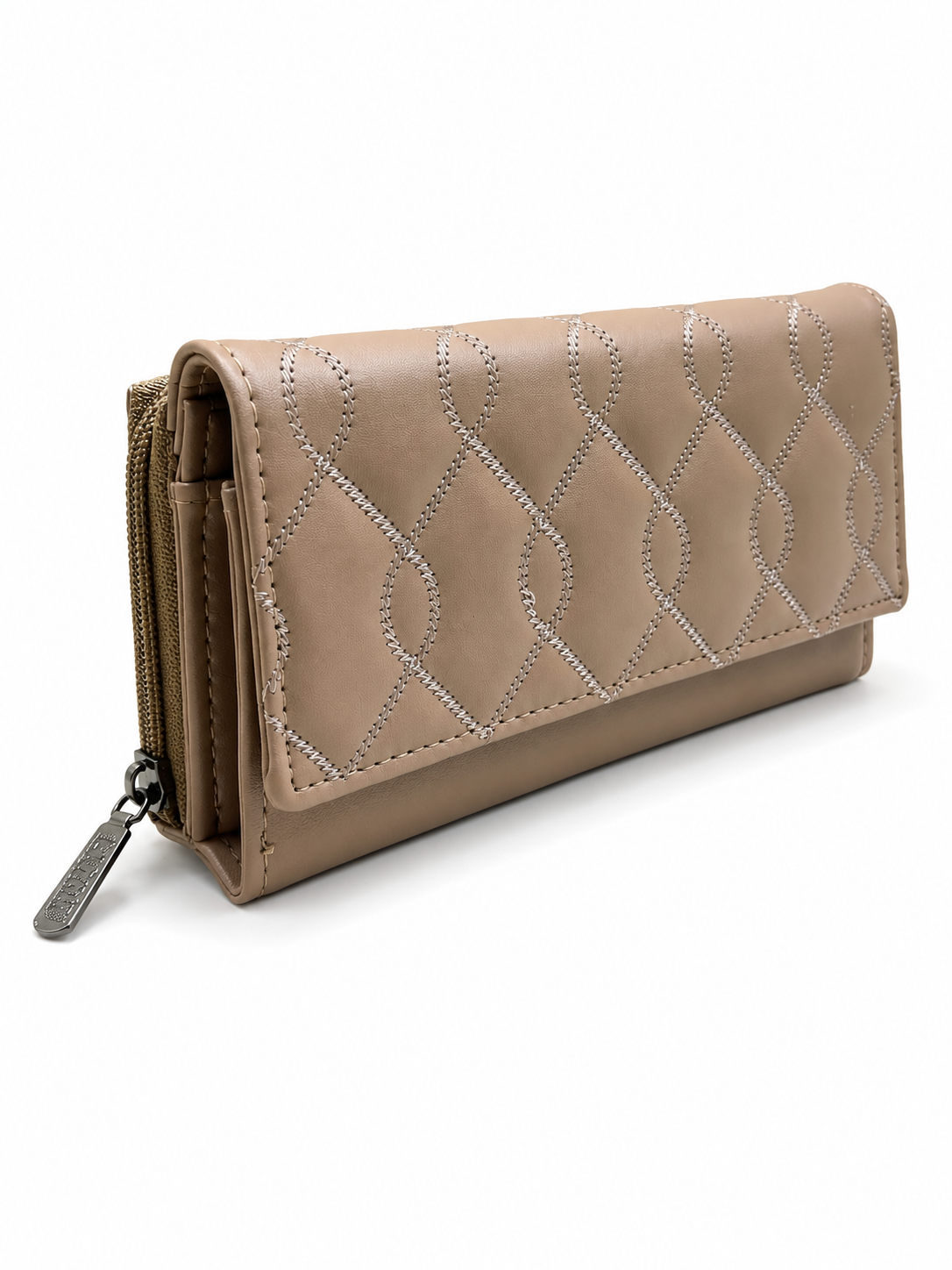 BATUTA Women’s Long Wallet | PU Leather Clutch Wallet for Women | 2 Zip | Multiple Card Slots | Cash & Mobile Holder