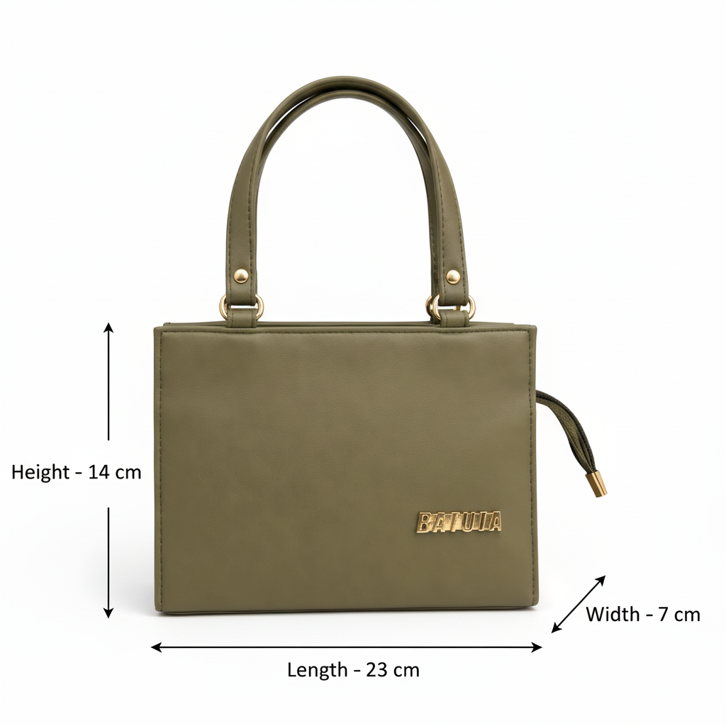 BATUTA HUB Luxury Leather Large Capacity Bag for Women – Stylish PU Leather Satchel Handbag with Multiple Pockets Perfect Travel Bag for Women and Girls