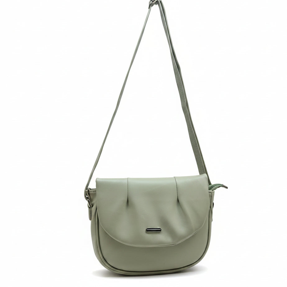 Elegant Flap Closure Crossbody Shoulder Bag with Multiple Compartments