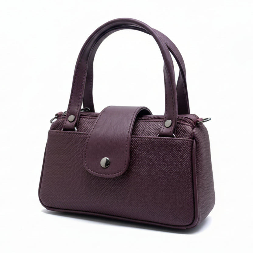 Women Mini Handbag with Sling Strap | Small Stylish Hand Carry Bag | Multi Compartment
