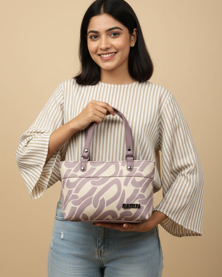 BATUTA HUB Small Hand Bag for Women, PU Leather, Stylish and Lightweight, Top Hand Held Bag