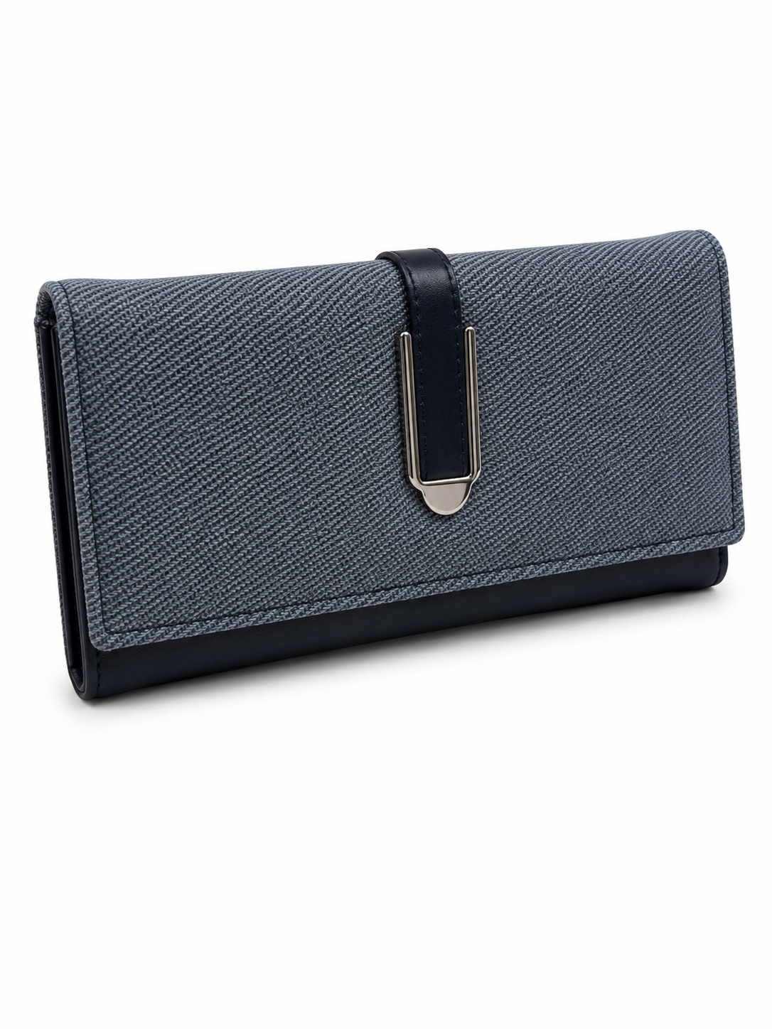BATUTA HUB Women’s Premium Textured Leatherette Clutch Wallet | Long Ladies Purse with Multiple Card Slots, Zip Pocket & Magnetic Closure | Stylish Wallet for Women