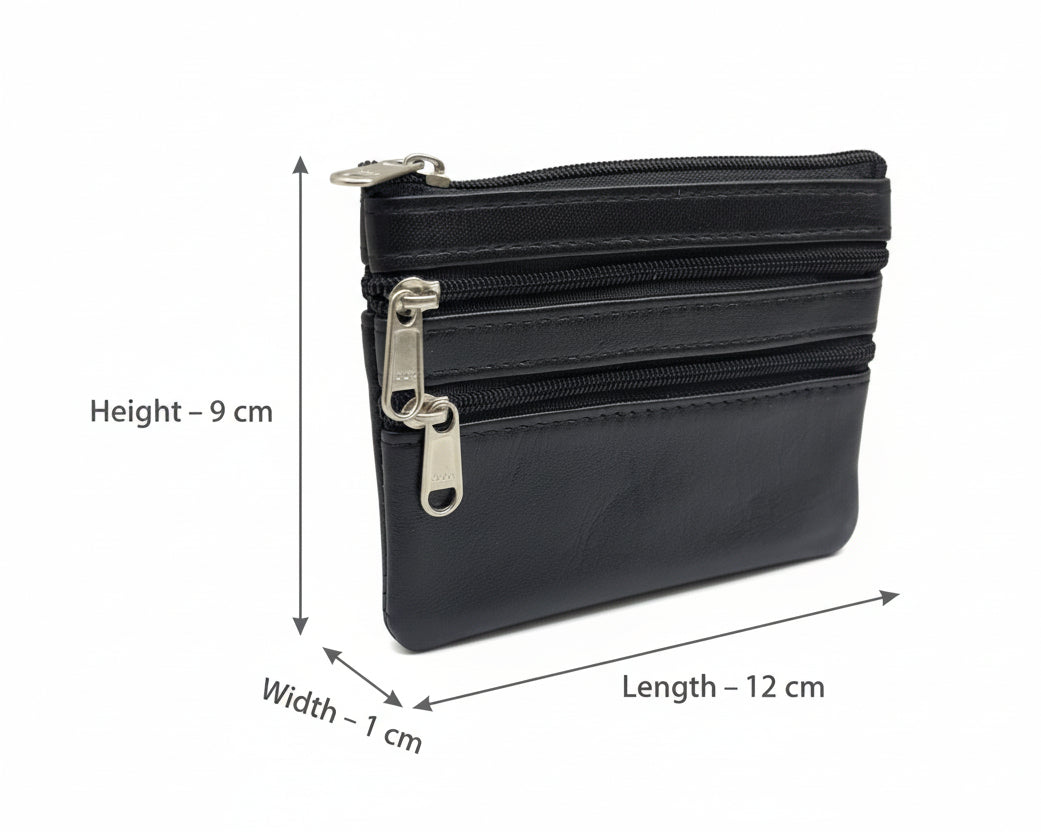 Coin Purse Genuine Leather Organiser Card Holder Pouch Case Wallets Blouse Purse for Women and Girls Pack of one