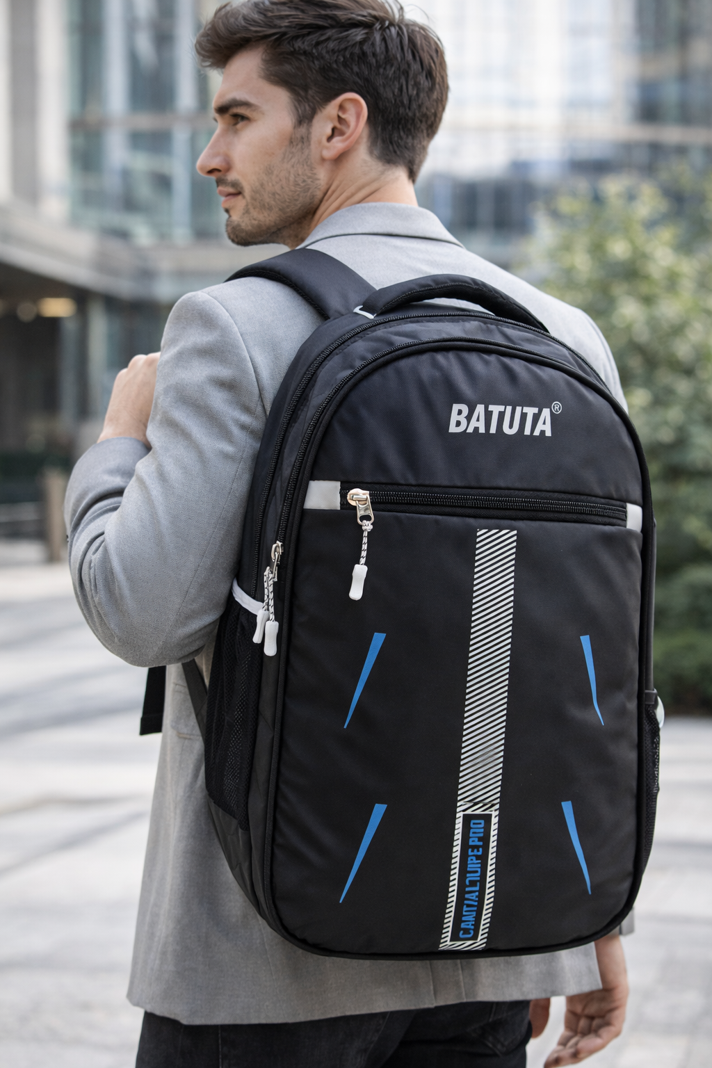 Men’s Stylish Laptop Backpack | Multi-Compartment Travel & Office Bag with Padded Laptop Sleeve, Water Bottle Holder & Adjustable Straps
