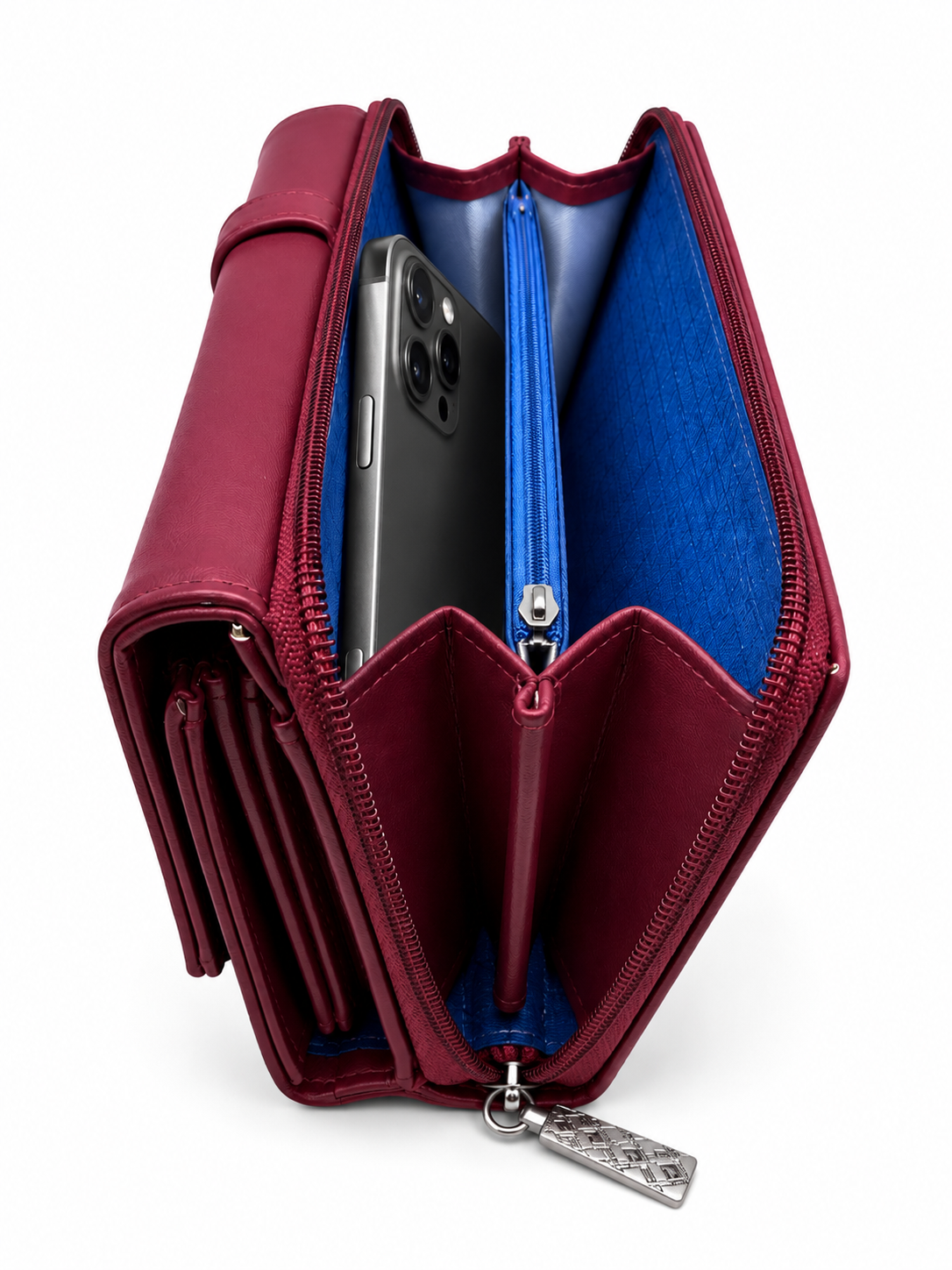 BATUTA Women’s Premium Long Wallet for Women | PU Leather Clutch Wallet | Multiple Card Slots | Cash & Coin Pocket | Stylish Ladies Purse