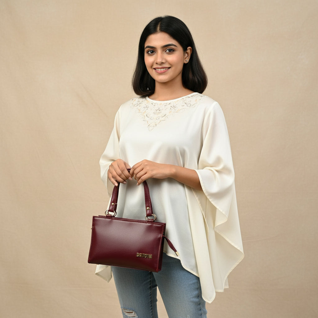 BATUTA Luxury Leather Large Capacity Bag for Women – Stylish PU Leather Satchel Handbag with Multiple Pockets Perfect Travel Bag for Women and Girls