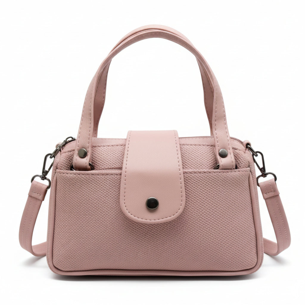 Women Mini Handbag with Sling Strap | Small Stylish Hand Carry Bag | Multi Compartment