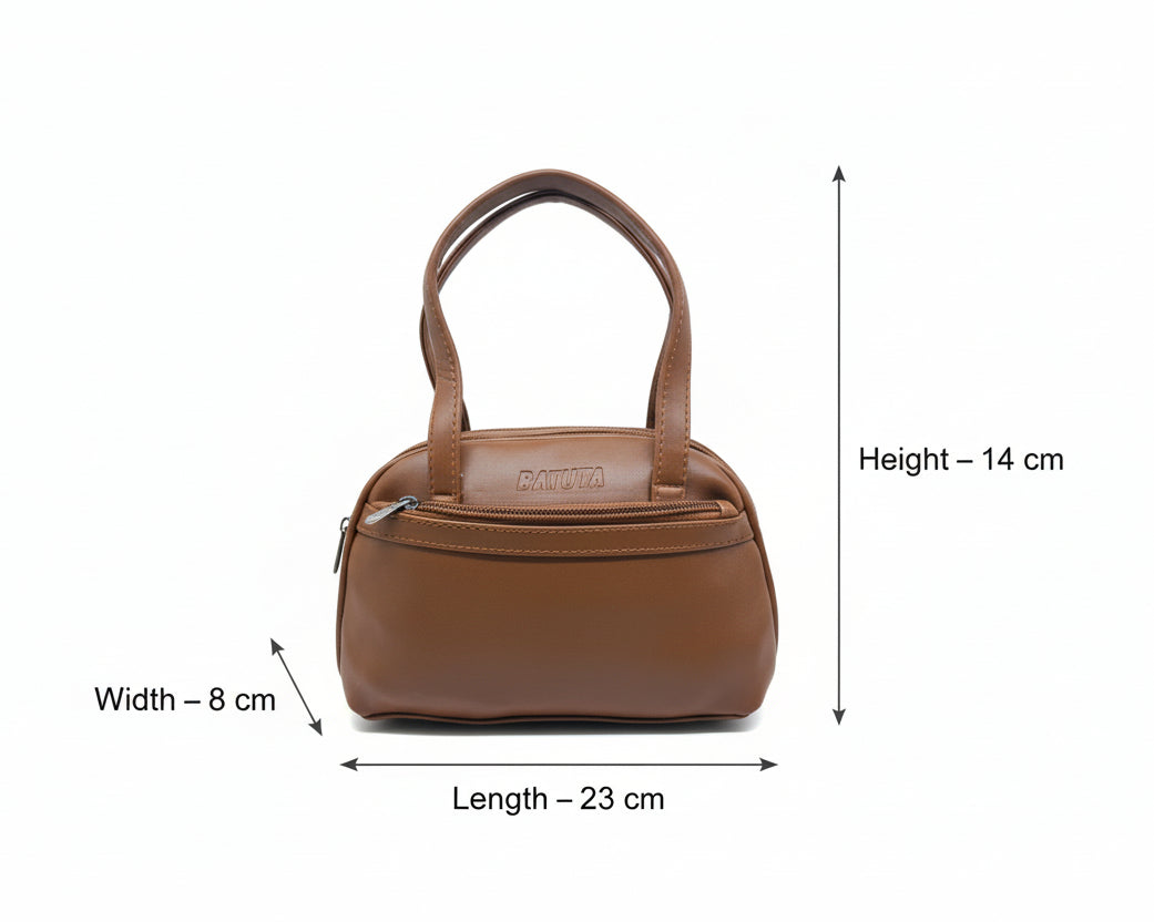 BATUTA Small Hand Bag for Women, PU Leather, Stylish and Lightweight, Top Hand Held Bag