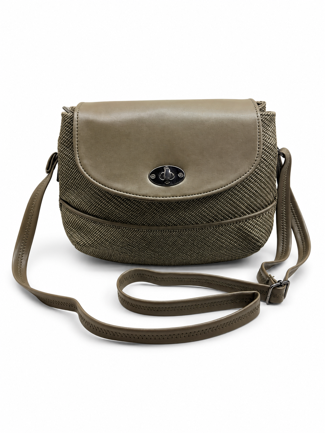 Women’s Stylish Textured Sling Bag | Crossbody Shoulder Bag with Magnetic Flap Closure | Multi-Compartment Everyday Handbag