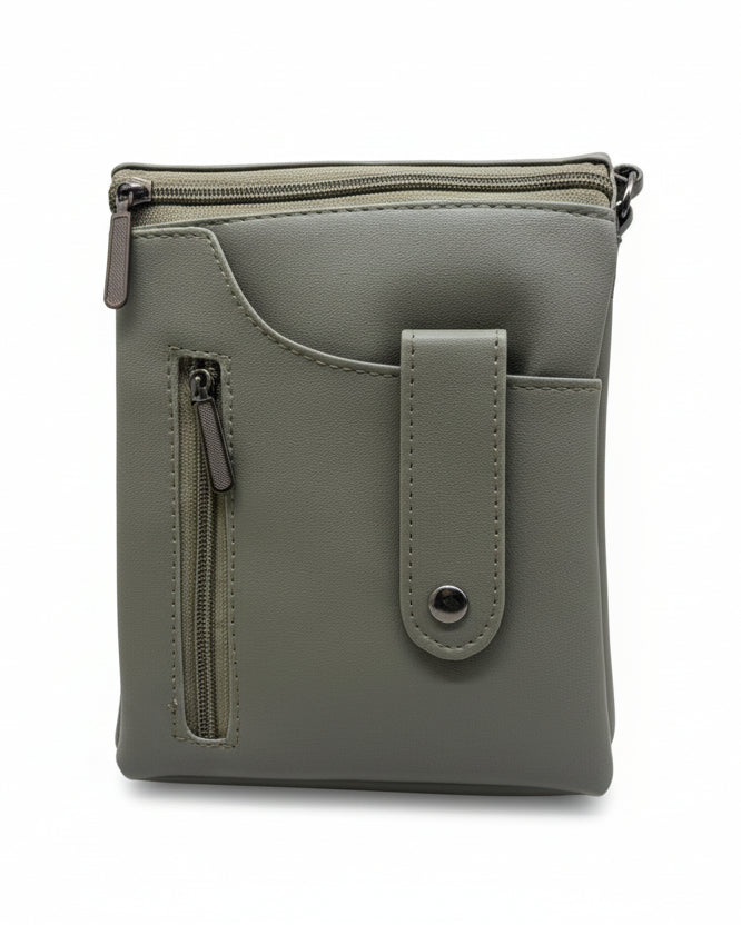 BATUTA HUB Women Crossbody Sling Bag | Premium PU Leather Small Side Bag for Girls & Ladies | Adjustable Strap | Multiple Zipper Pockets | Lightweight Daily Use Purse