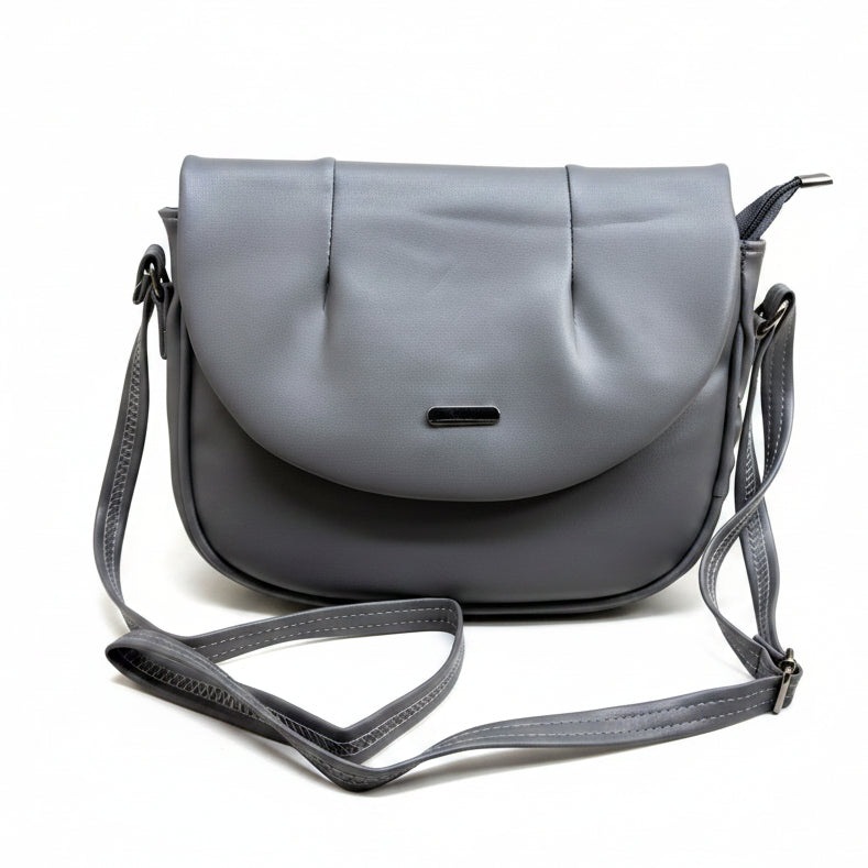 Elegant Flap Closure Crossbody Shoulder Bag with Multiple Compartments